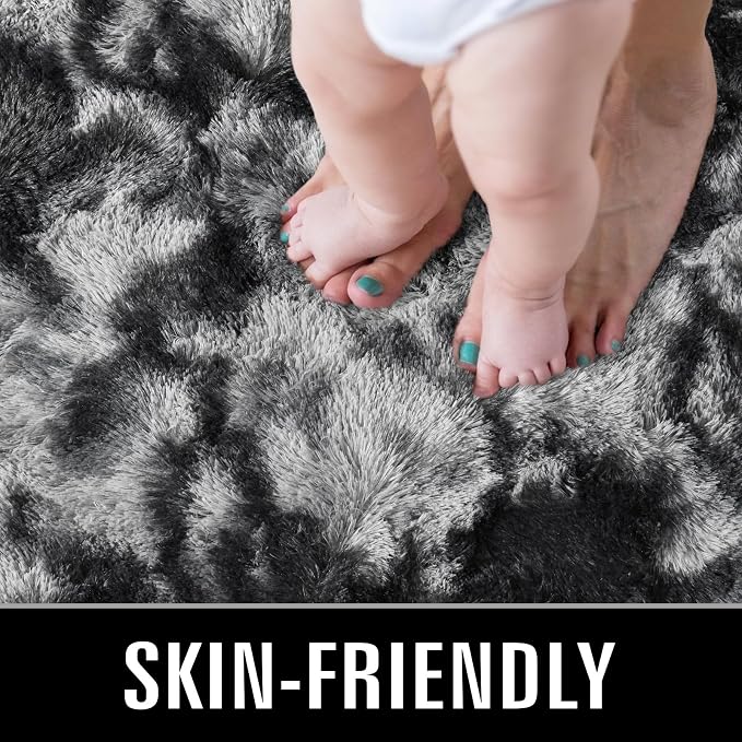TWINNIS Super Soft Shaggy Rugs Fluffy Carpets 6x9 Feet, Indoor Modern Plush - Image 3