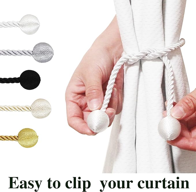 Curtain Tiebacks Outdoor Elegant Decorative Tie Backs Modern Rope Tiebacks - Image 4