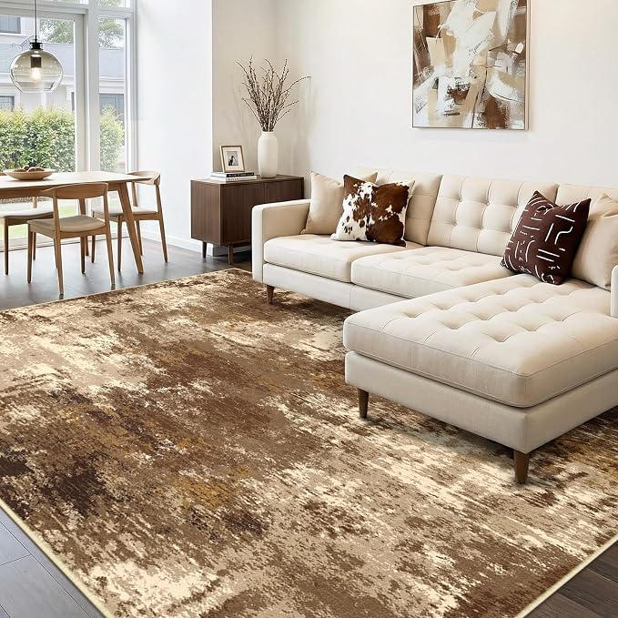 Washable Area Rugs 5'x7' Non-Slip Modern Abstract Soft - Image 8