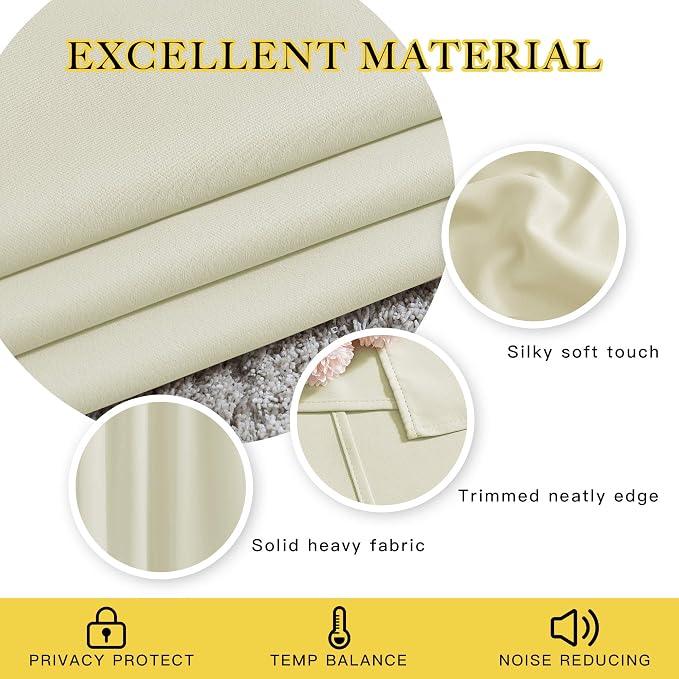 NICETOWN Room Darkening Curtains Panels - Image 4