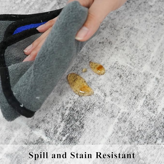 Washable 2x5 Hallway Runner Rug: Indoor Abstract Water Resistant Kitchen - Image 6