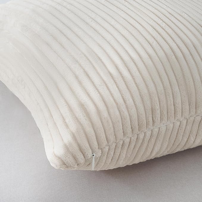 Topfinel Black and White Decorative Throw Pillow Covers, Soft Velvet Modern - Image 2