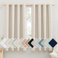 NICETOWN 100% Absolutely Blackout Linen Curtains by NICETOWN
