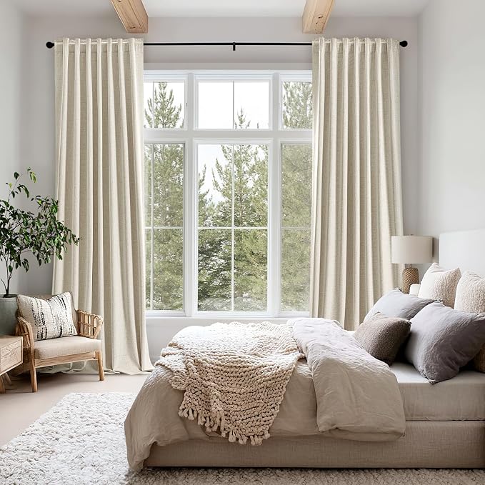 MIULEE 100% Blackout Linen Curtains - Image 8