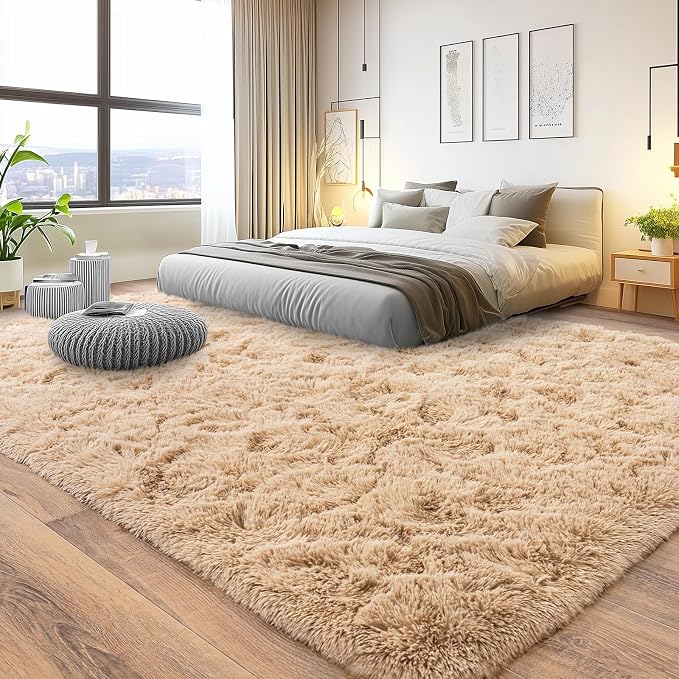 Pionblank Large Area Rug for Living Room 10x14, Fuzzy Modern Shag Rug, Fluffy - Image 2