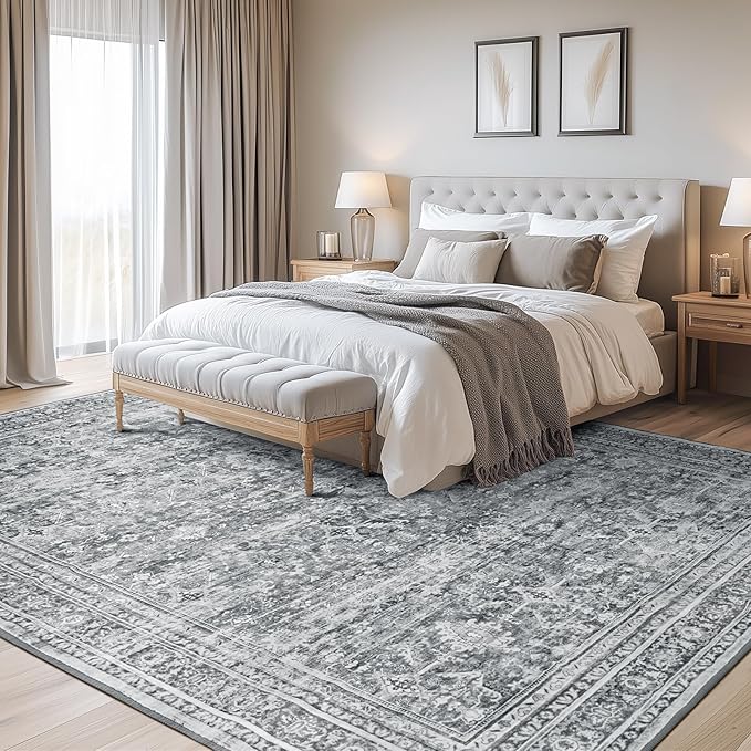 Lofus 8x10 Area Rug for Living Room, Soft Neutral Carpets for Bedroom Dining - Image 2