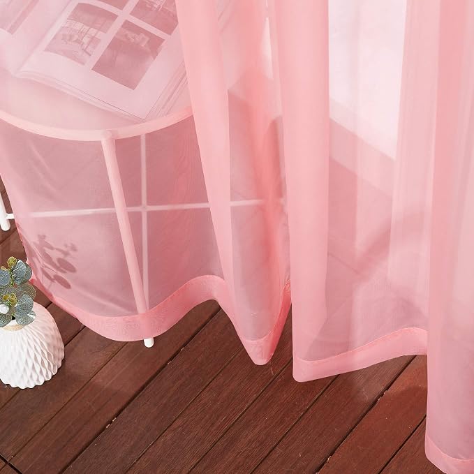 NICETOWN Sheer Textured Voile Curtains - Image 5