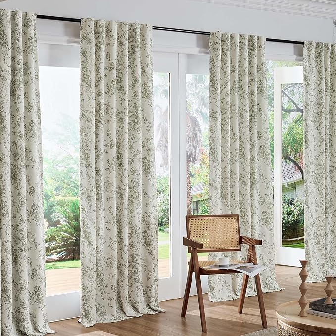 jinchan Blackout Floral Curtains - Image 7