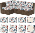 8Pcs Stretch Patio Cushion Covers, Outdoor Couch & Sofa Replacement Slipcovers by VORSHAPE