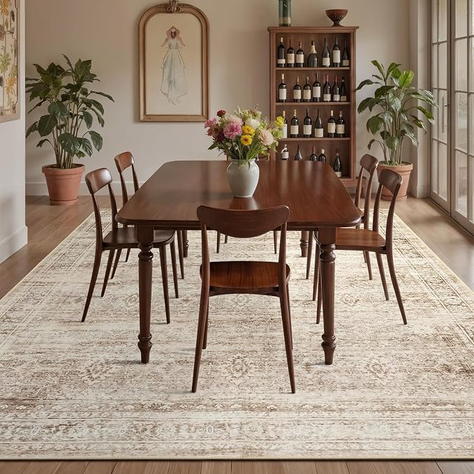 Lofus 8x10 Area Rug for Living Room, Soft Neutral Carpets for Bedroom Dining - Image 4