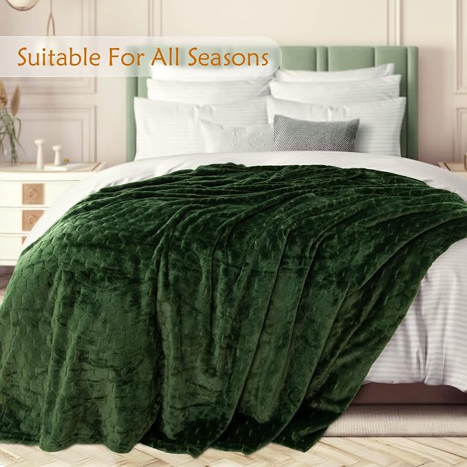 TOONOW Fleece Blanket Super Soft Cozy Throw Blanket 50" x 60", Lightweight - Image 3