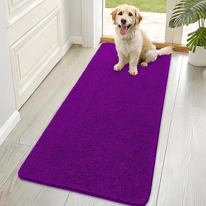 OLANLY Dog Door Mat for Muddy Paws 70x35, Absorbs Moisture and Dirt, Absorbent by OLANLY