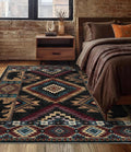 YIHOUSE Rustic Cabin Area Rug 4x6, Machine Washable Lodge Bear Rug, Non-Slip by YIHOUSE