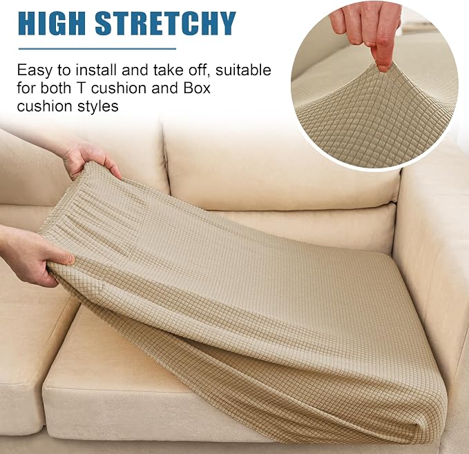Water Repellent Sofa Cushion Covers, Stretch Sofa Seat Covers, Furniture - Image 5