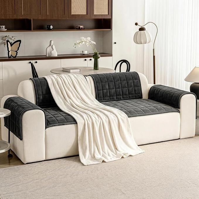 Couch Covers for Dogs Washable, Non Slip Couch Covers for Loveseat Sofa Pet - Image 5