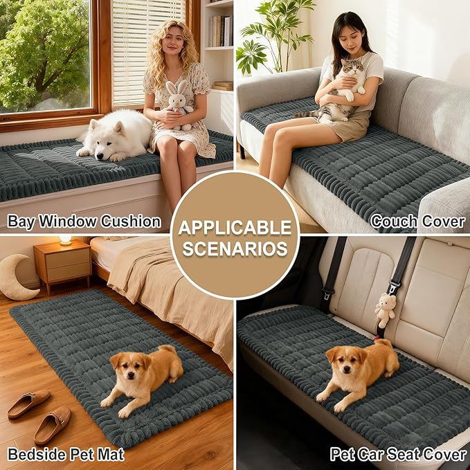 hyha Couch Covers for Dogs Washable, Non Slip Plush Dog Sofa Protectors - Image 4