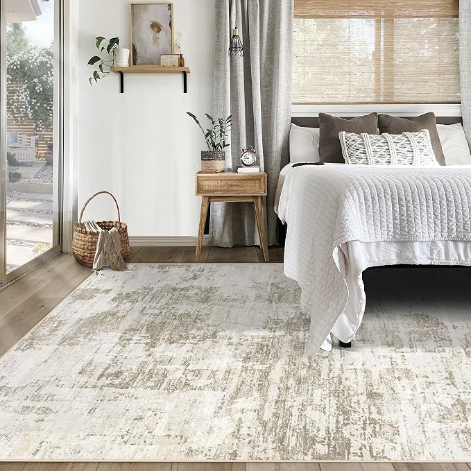 XLUEZ 5x7 Area Rugs for Living Room, Washable Modern Abstract Large Area Rug - Image 5