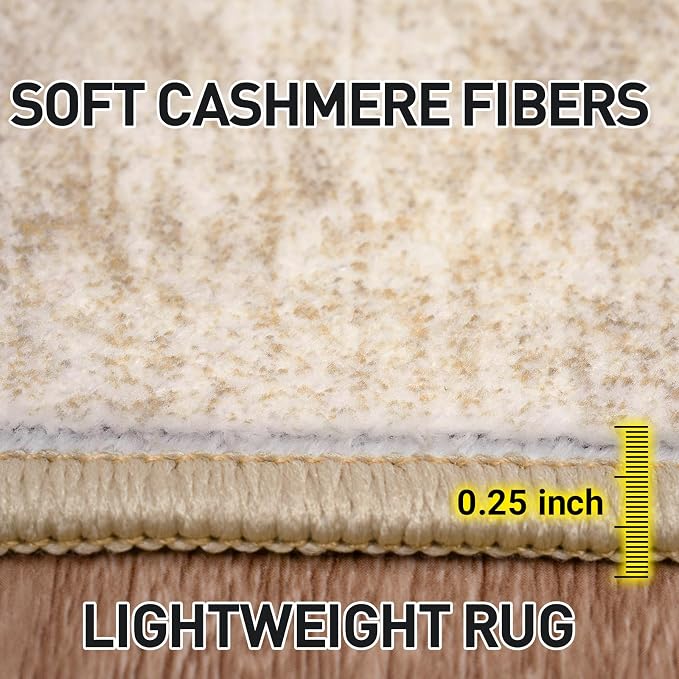 2'6''x8' Runner Rugs Washable Rug: Modern Abstract Living Room Rug Soft - Image 7