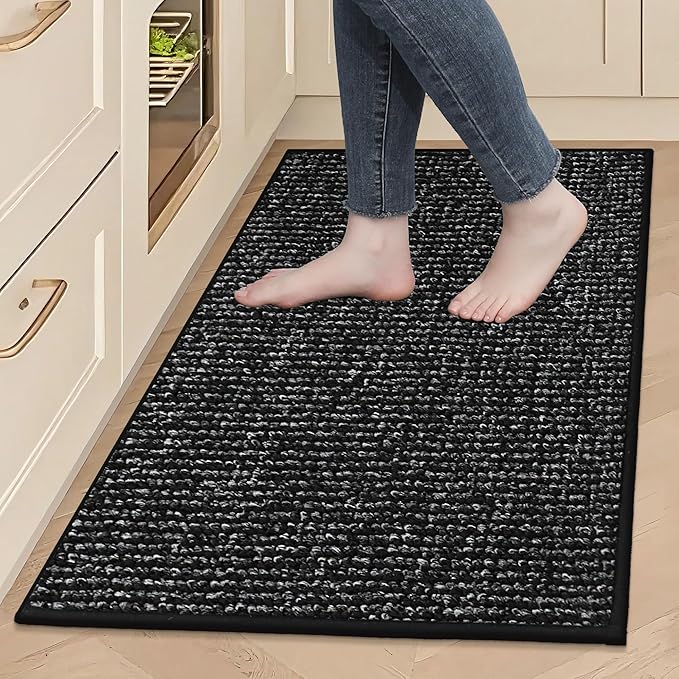 BEQHAUSE Kitchen Rugs 24"x36", Non-Slip Kitchen Mats by BEQHAUSE