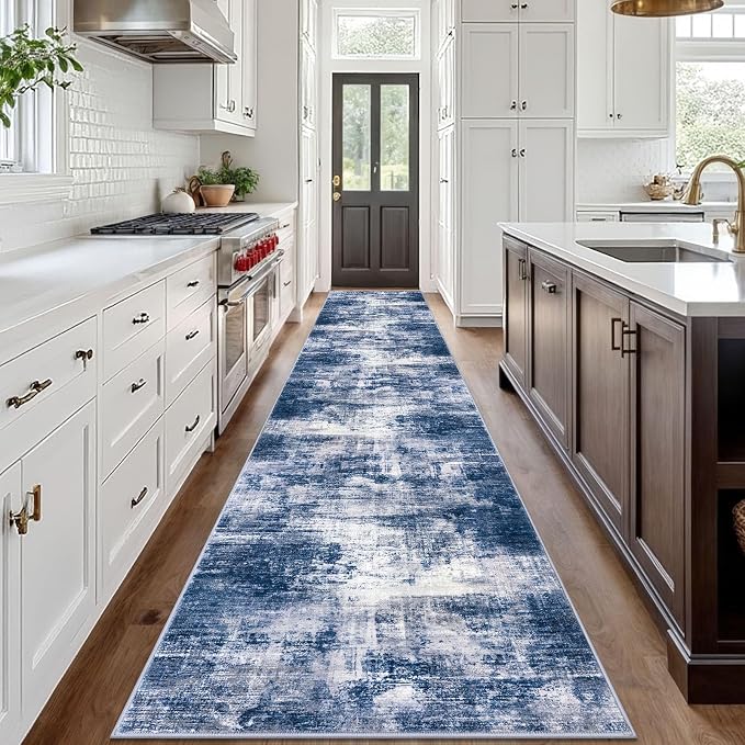 IOHOUZE Abstract Runner Rug 3x18 Ft Washable Runners - Image 2