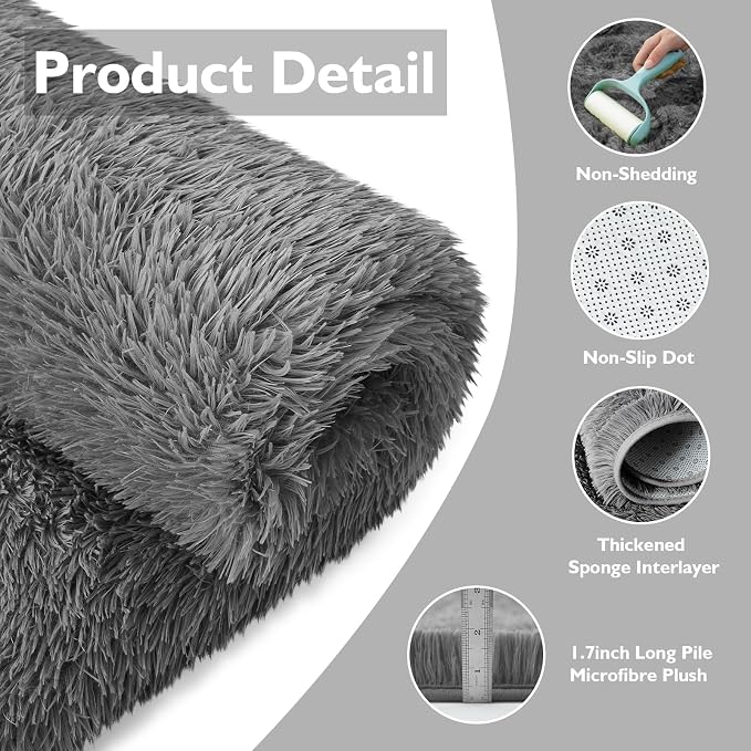 yulidayang Fluffy Round Area Rugs - Image 4