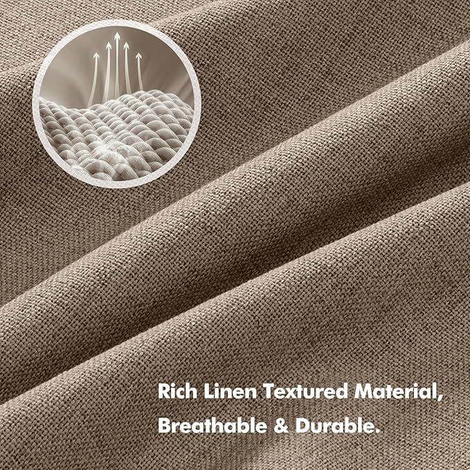 MIULEE 100% Blackout Linen Curtains - Image 3