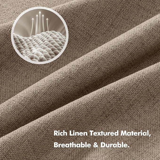 MIULEE 100% Blackout Linen Curtains - Image 3
