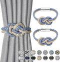 NICEEC 2 Pack Mini Magnetic Curtain Tiebacks Nordic Simple Style Drape Tie by NICEEC