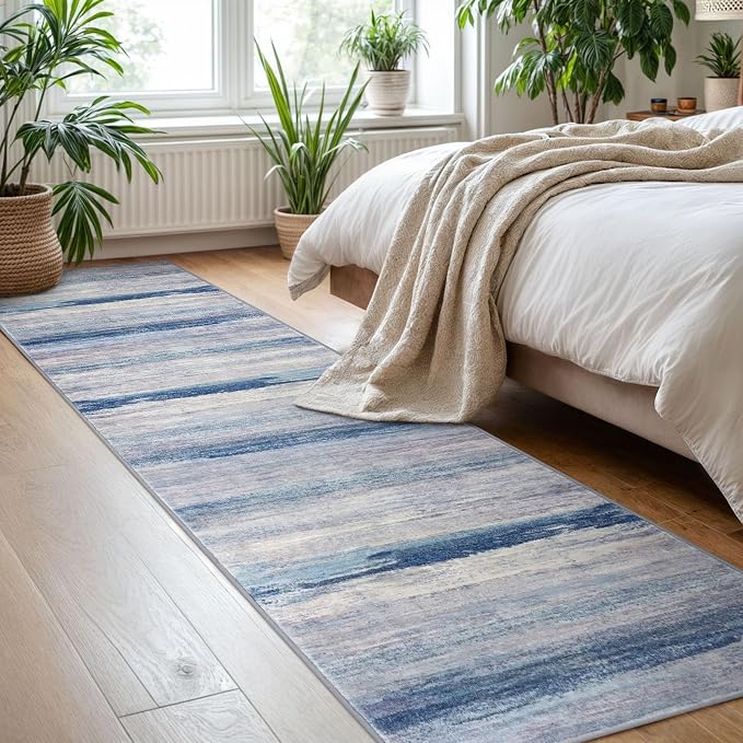 KOZYFLY Modern Abstract Hallway Runner Rug, 2x8 Washable Rug Runner Non-Slip - Image 7