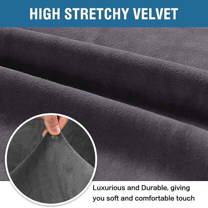 H.VERSAILTEX Stretch Velvet Sofa Covers - Image 3