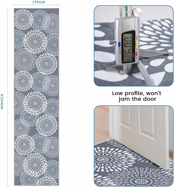 StepRite Runner Rug 2.5 x 8 ft, Washable Rugs, Hallway Runner Rugs, Kitchen - Image 2
