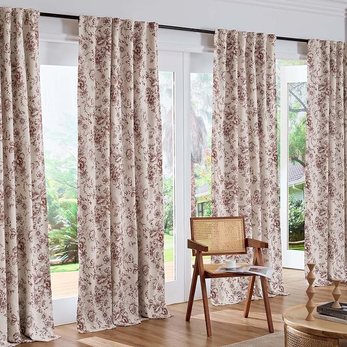 jinchan Blackout Floral Curtains - Image 7