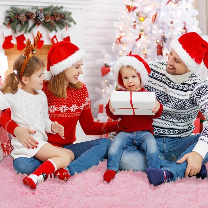 yulidayang Pink Fluffy Round Area Rugs - Image 7