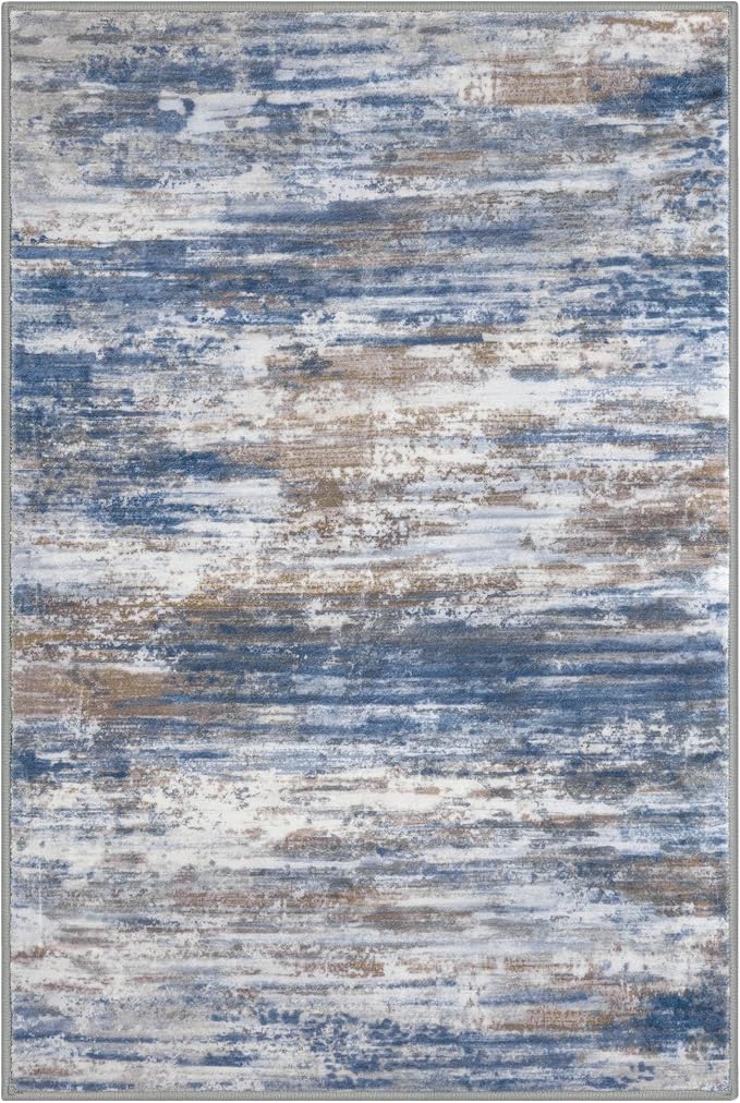 KOZYFLY Small Area Rug 2x3 Rug Entryway Rugs Modern Abstract Indoor Non-Slip - Image 8