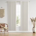 Guken 100% Blackout Boho Curtains 80 Inch Long 2 Panels Set by Guken