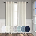 Pitalk Natural Linen Curtains 36 Inch Wide by Pitalk