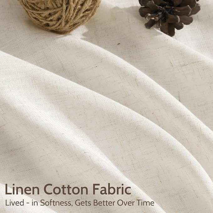 Modern Linen Curtains 108 Inches Long - Image 4