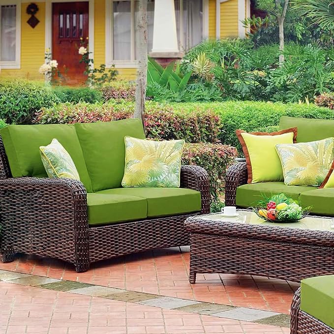 Sqodok Patio Cushion Cover 24x24 inch, Outdoor Seat Cushion Slip Cover - Image 3