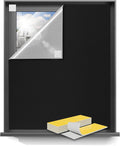 Blackout Curtains 54"x70" Portable No Drill Black Out Window Cover | 100% by Sumobaby
