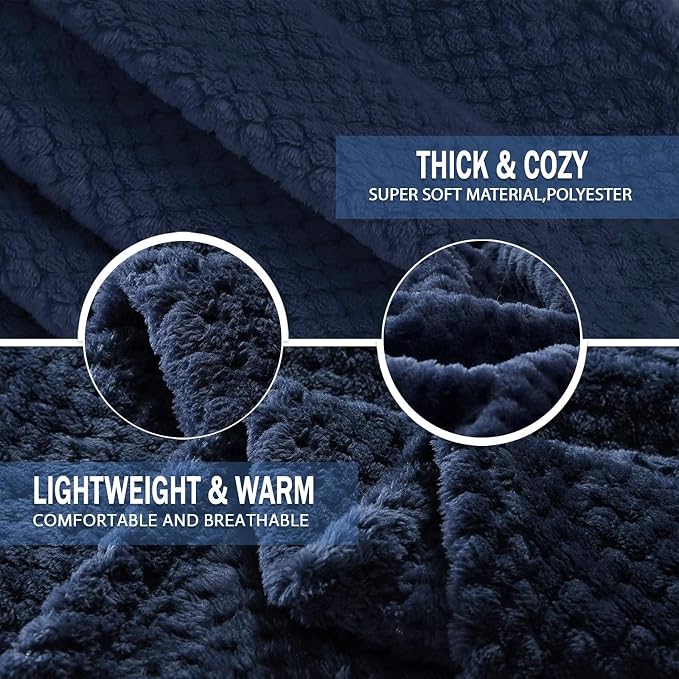 Exclusivo Mezcla Fleece Bed Blanket Twin Size, Super Soft and Warm Blankets - Image 7