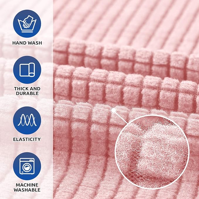 KEKUOU Stretch Oversized Sofa Slipcover 1 Piece Couch Sofa Cover Furniture - Image 3