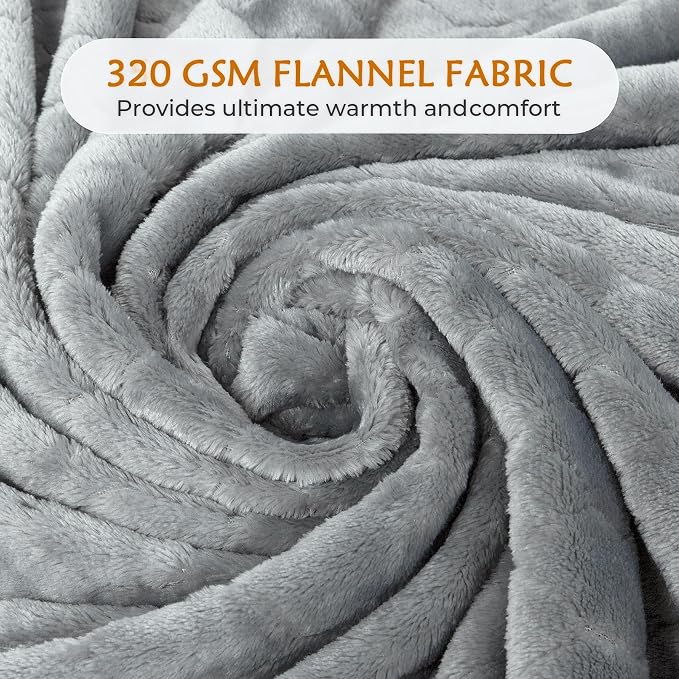 TOONOW Fleece Blanket Super Soft Cozy Throw Blanket 50" x 60", Lightweight - Image 4