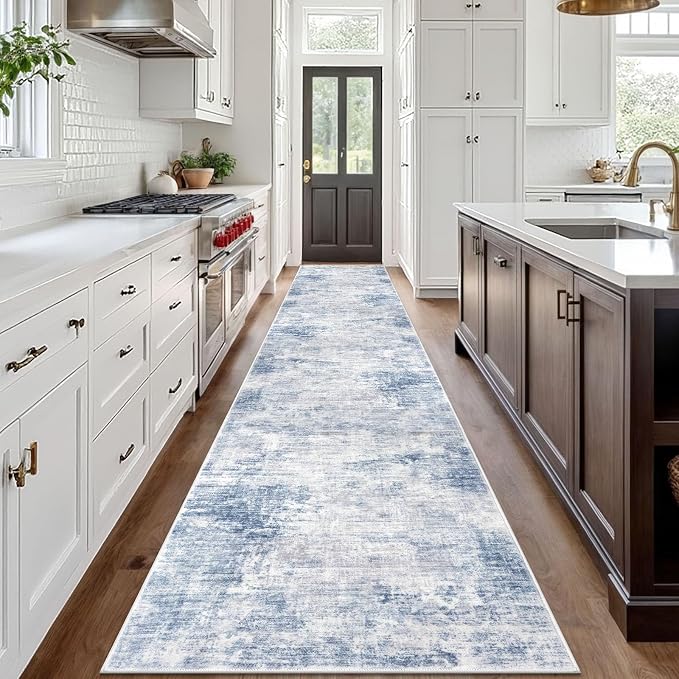 IOHOUZE Abstract Runner Rug 3x18 Ft Washable Runners - Image 2