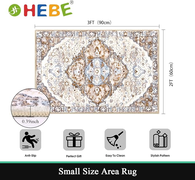 HEBE Washable Area Rug - Image 2