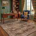 Hazo Haus Boho Taupe Brown 5x7 Living Room Rug by HazoHaus
