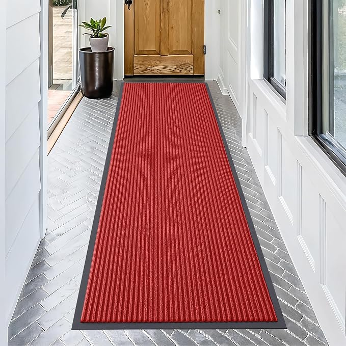OLANLY Front Door Mat Indoor Outdoor Entrance, Waterproof Heavy Duty Doormat by OLANLY