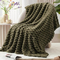 EXQ Home Fleece Throw Blanket for Couch and Bed, 3D Imitation Large Turtle by EXQHomeTexitleCoLtd