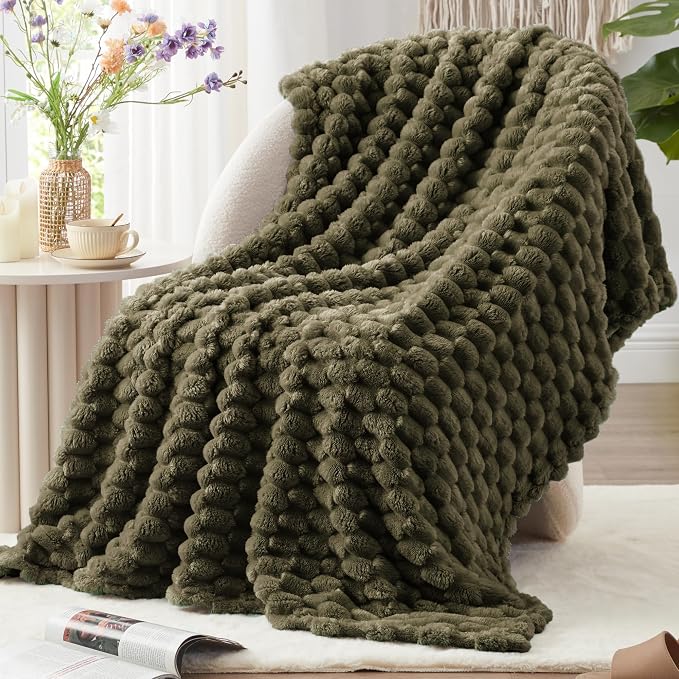 EXQ Home Fleece Throw Blanket for Couch and Bed, 3D Imitation Large Turtle by EXQHomeTexitleCoLtd