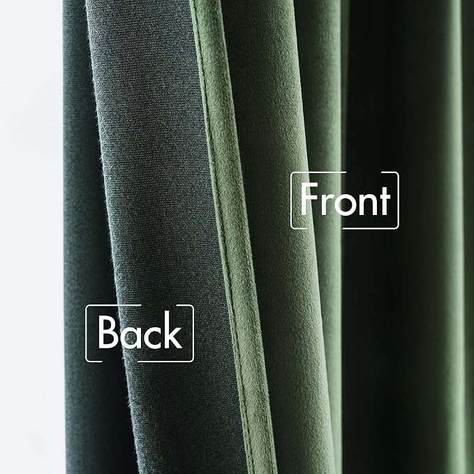 MIULEE Velvet Curtains 84 inches 2 Panels - Image 6