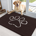 OLANLY Dog Door Mat for Muddy Paws 36x24, Paw Print Design, Absorbs Moisture by OLANLY